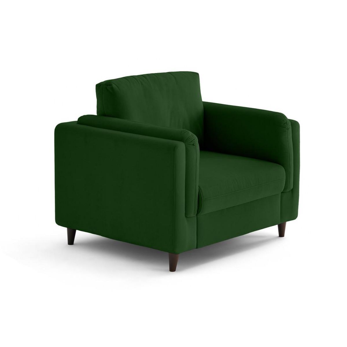 LISA DESIGN Brooke - fauteuil en velours pieds en bois