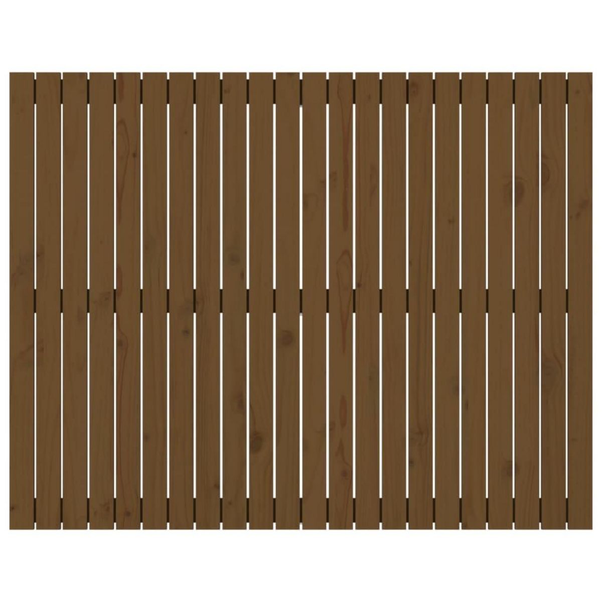 VIDAXL Tete de lit murale Marron miel 140x3x110 cm Bois massif de pin