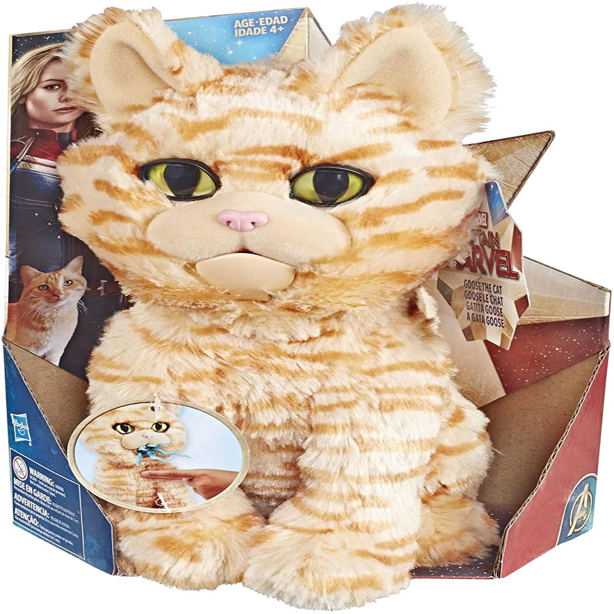 Voir la diapositive 2 : HASBRO Peluche Chat Goose Captain Marvel