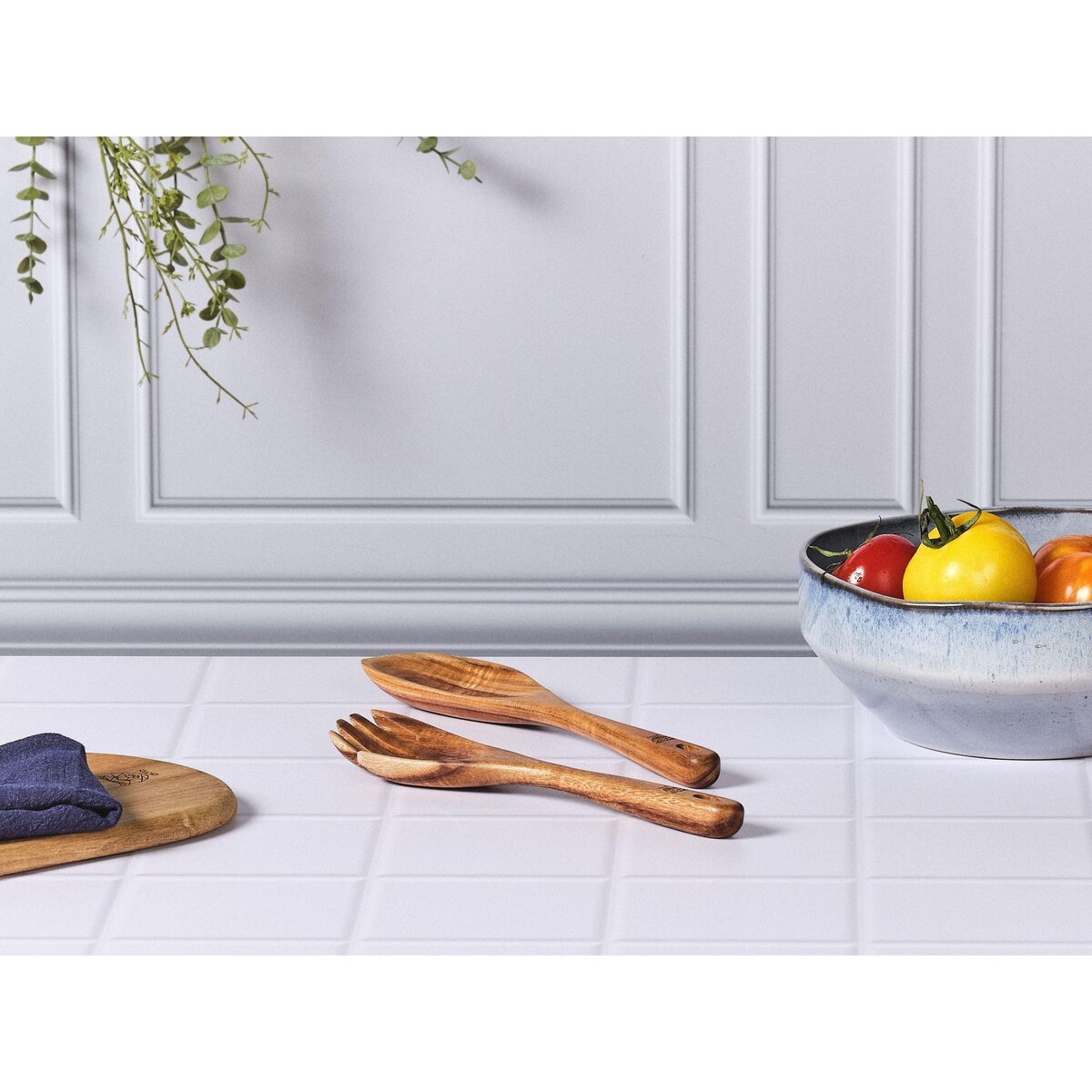 BJORN Couverts à salade en bois d'acacia SKOV
