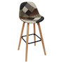 Voir la diapositive 1 : TOILINUX Lot de 2 Tabourets de bar Patchwork