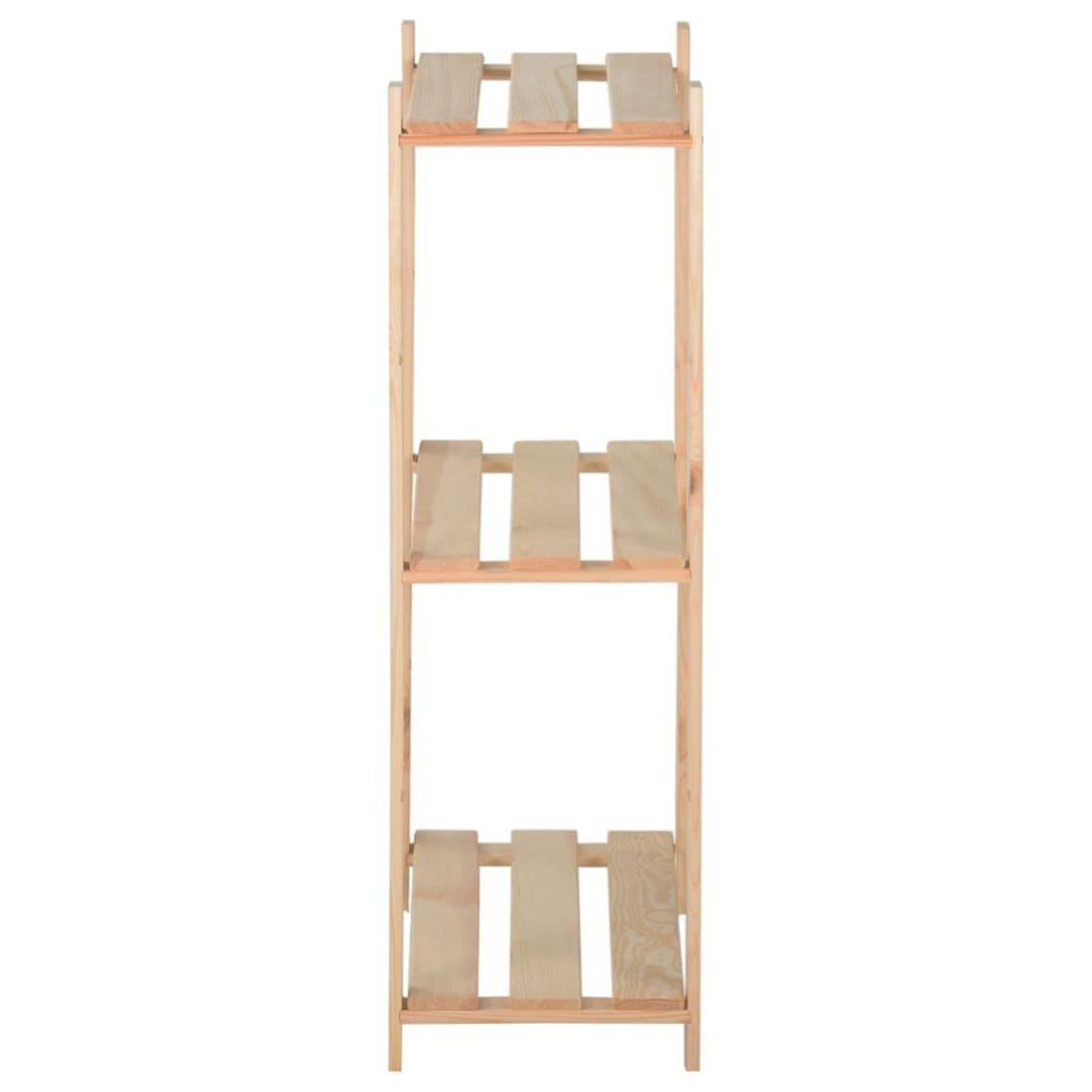 VIDAXL Etagere de stockage 3 niveaux 80x28,5x90 cm Bois de pin massif