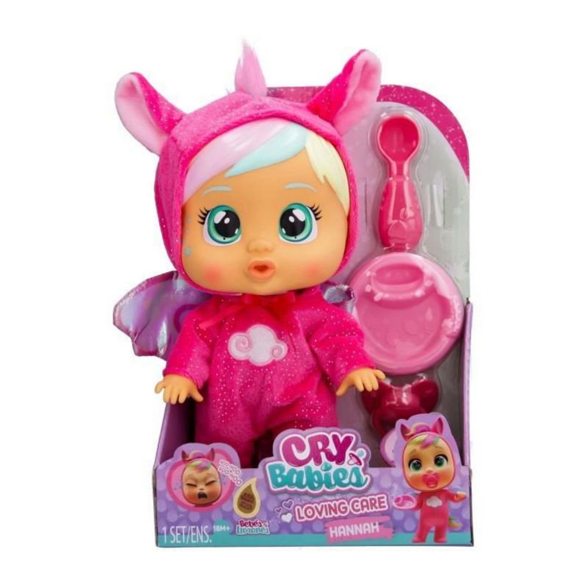 IMC Toys Poupons a fonctions - IMC Toys - 909793 - Cry Babies - Loving Care Fantasy - Hannah