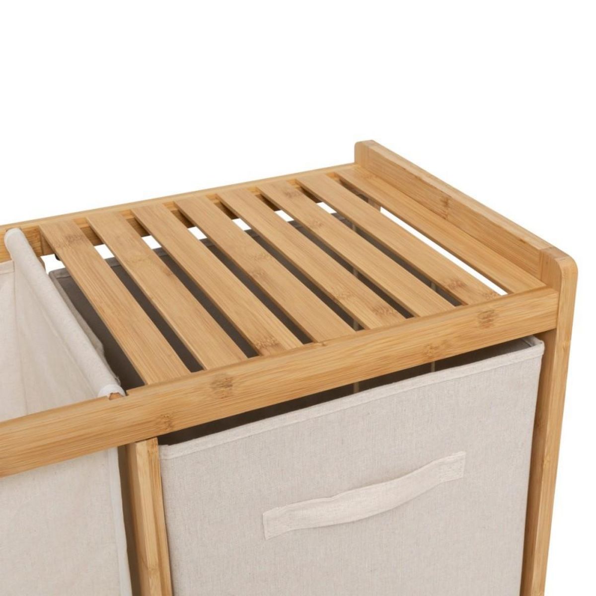 ATMOSPHERA Etagère Bambou avec panier à linge et paniers de rangement
