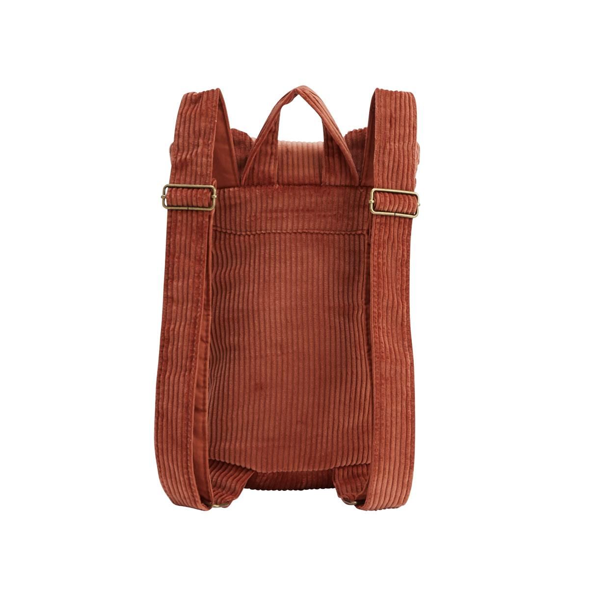 Petit Béguin Sac à dos enfant en velours côtelé Maloueg