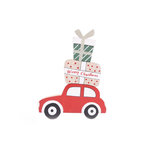 HEART OF THE HOME Décoration de Noël en bois car Xmas Tradi - Rouge