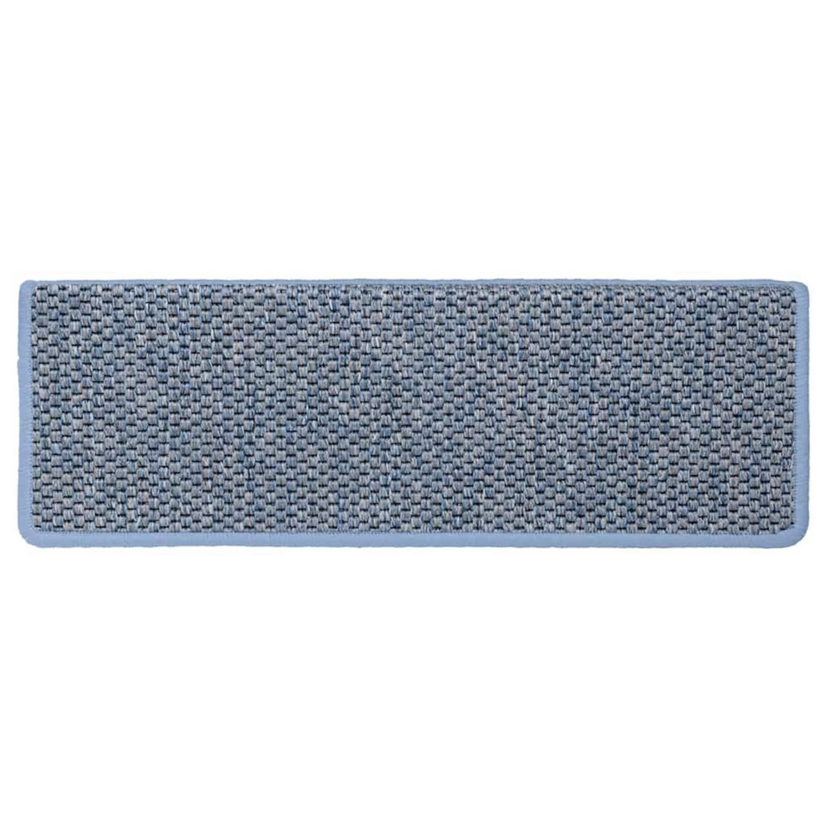 VIDAXL Tapis d'escalier autocollants 30 pcs 65x21x4 cm bleu