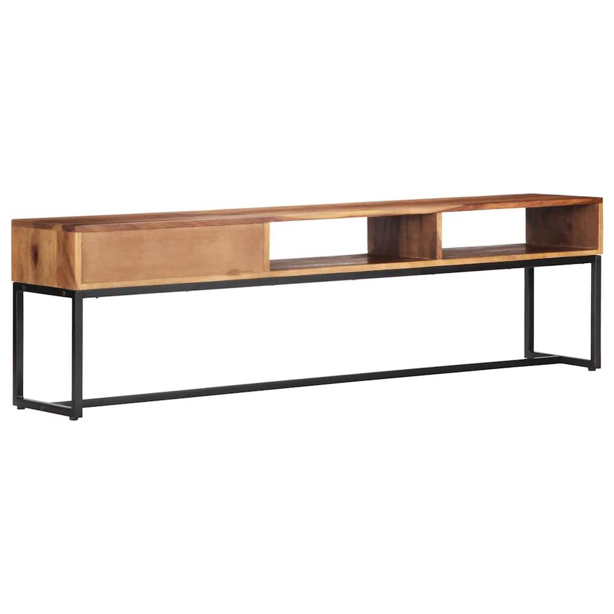 Voir la diapositive 3 : VIDAXL Meuble tv 160x30x45 cm bois de sesham massif
