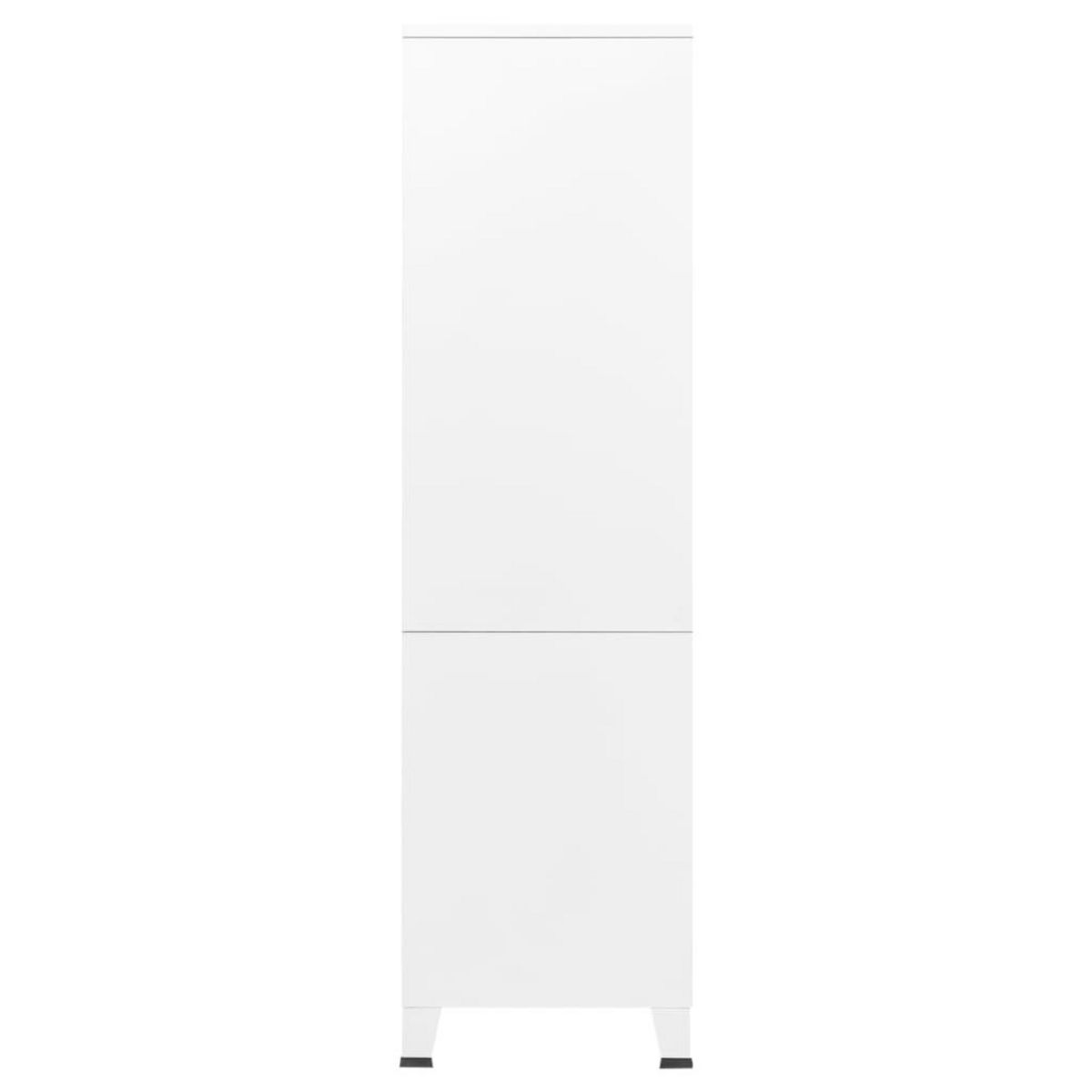 VIDAXL Garde-robe Blanc 90x50x180 cm Metal