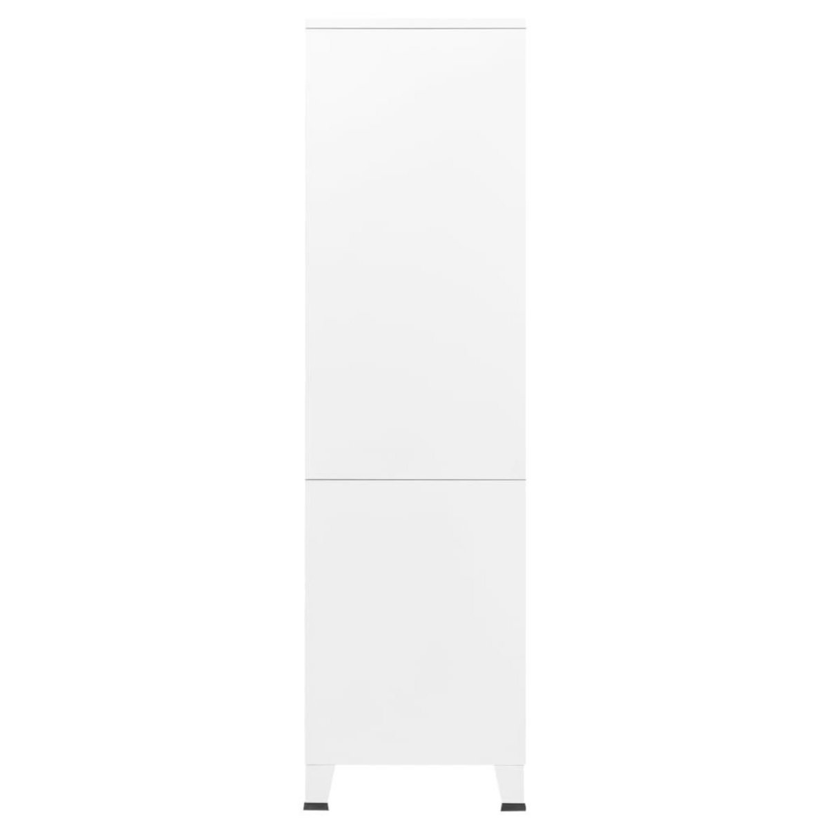 VIDAXL Garde-robe Blanc 90x50x180 cm Metal