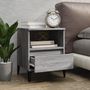 Voir la diapositive 3 : VIDAXL Tables de chevet 2 pcs Sonoma gris 40x35x50 cm