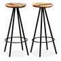 Voir la diapositive 4 : VIDAXL Ensemble de bar 3 pcs Bois de recuperation massif