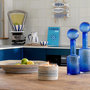 Voir la diapositive 3 : Paris Prix Coupelle Déco en Jonc  Galene  52cm Naturel & Bleu