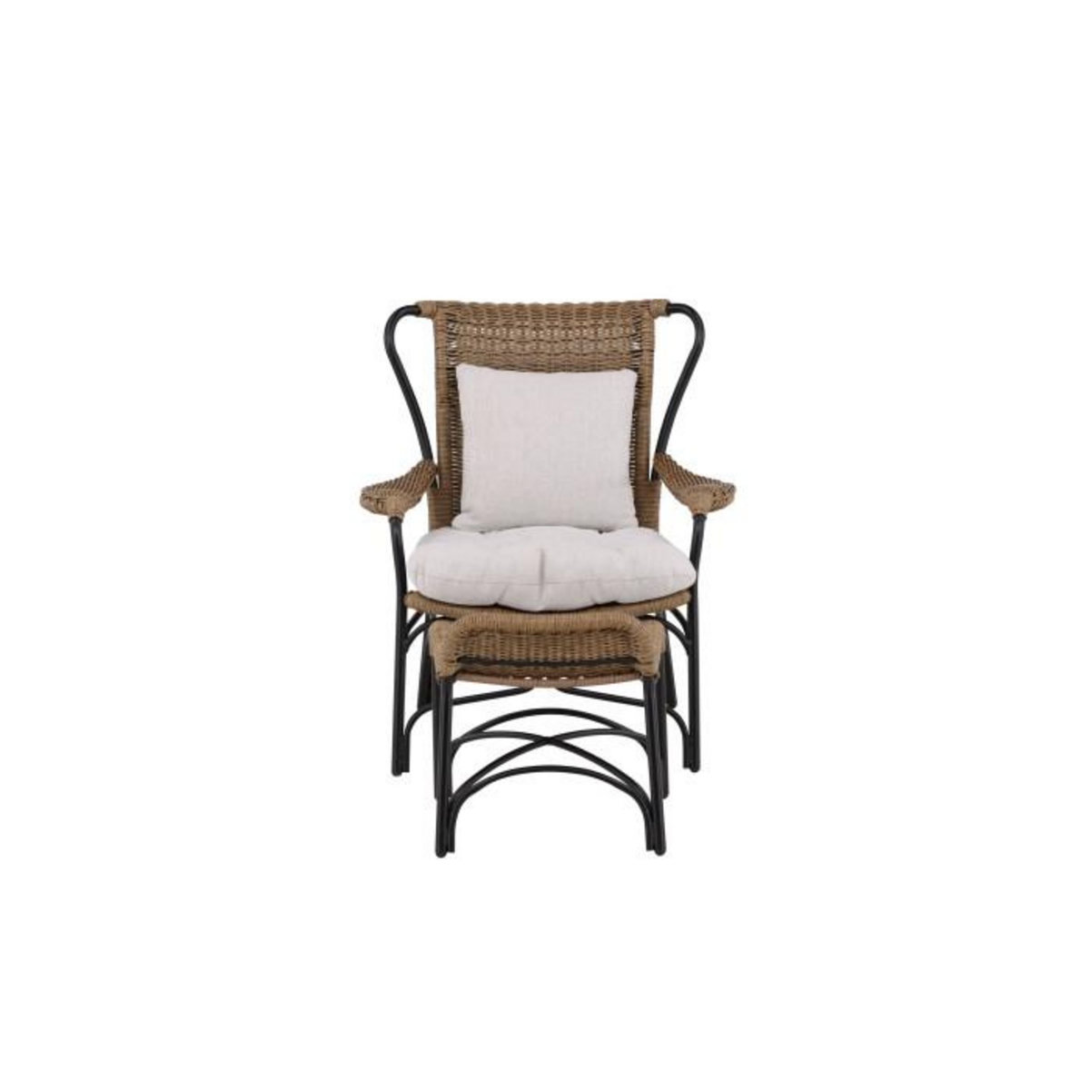 Paris Prix Fauteuil de Jardin  Loreto  98cm Naturel & Noir