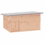 VIDAXL Cabane pour herisson 45 x 33 x2 2 cm Bois