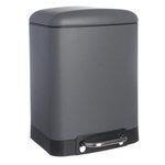 FIVE Poubelle à Pédale en Métal  Ariane  6L Gris