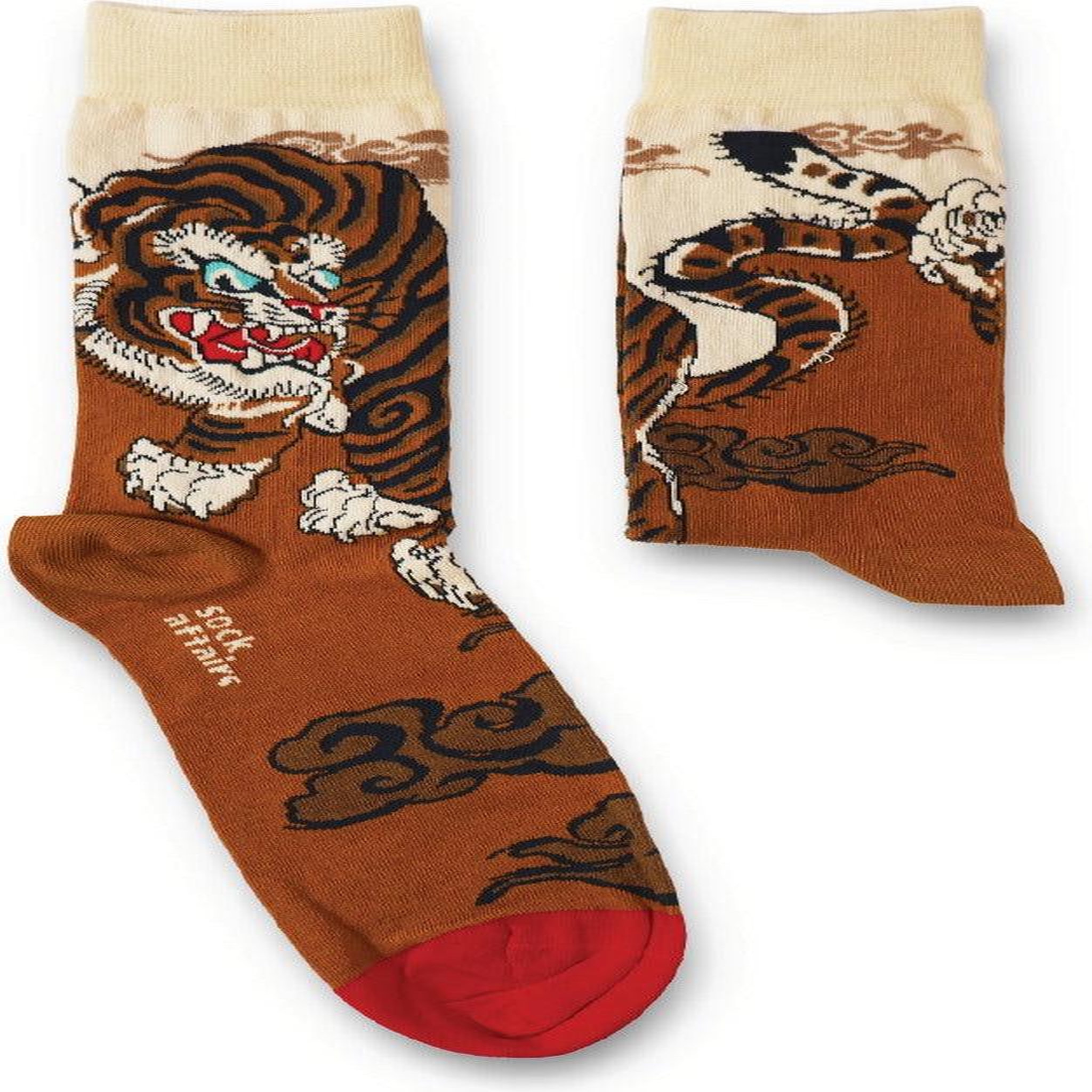 Voir la diapositive 4 : SOCK AFFAIRS Chaussettes tatouage tigre japonais