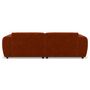 Voir la diapositive 5 : LISA DESIGN Aumance - canapé droit 4 places avec double méridienne assise profonde en velours texturé
