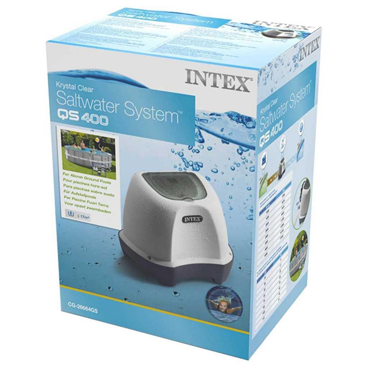 INTEX Intex Systeme d'eau salee Krystal Clear 12 V