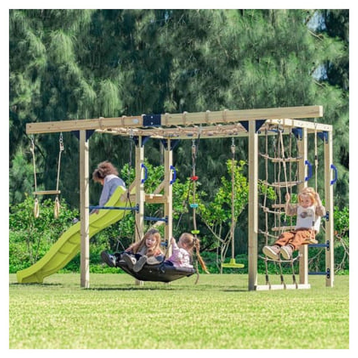 Axi House Structure Boris toboggan vert citron