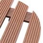 Voir la diapositive 4 : VIDAXL Chariots a plantes 4 pcs Marron Ø30x7,5 cm WPC