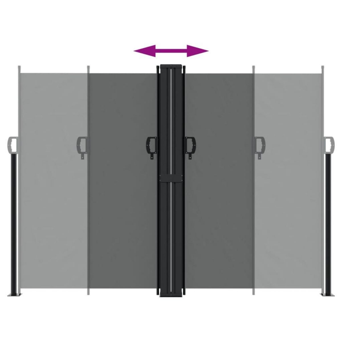 VIDAXL Auvent lateral retractable anthracite 180x1000 cm