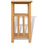 Voir la diapositive 4 : VIDAXL Table d'appoint avec etagere a revues Chene massif 27x35x55 cm