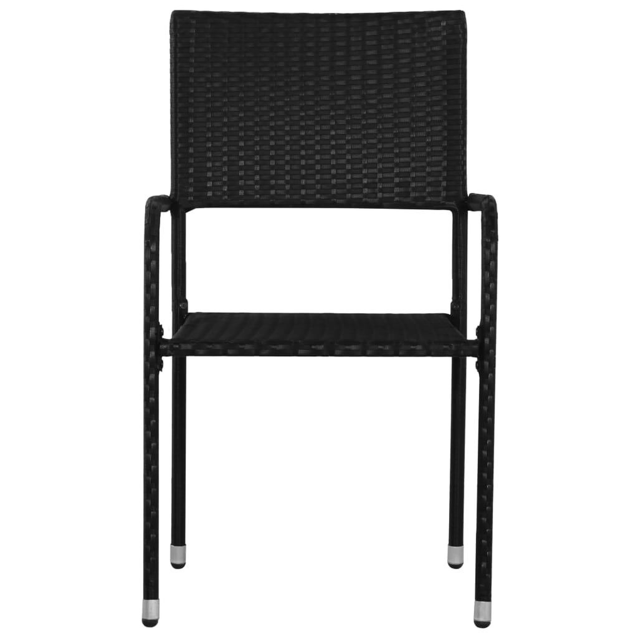 Voir la diapositive 4 : VIDAXL Ensemble a manger de jardin 3 pcs Noir