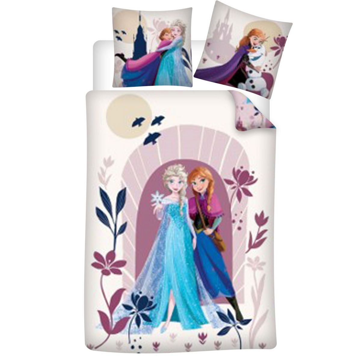 Parure Housse de couette enfant en polycoton FROZEN
