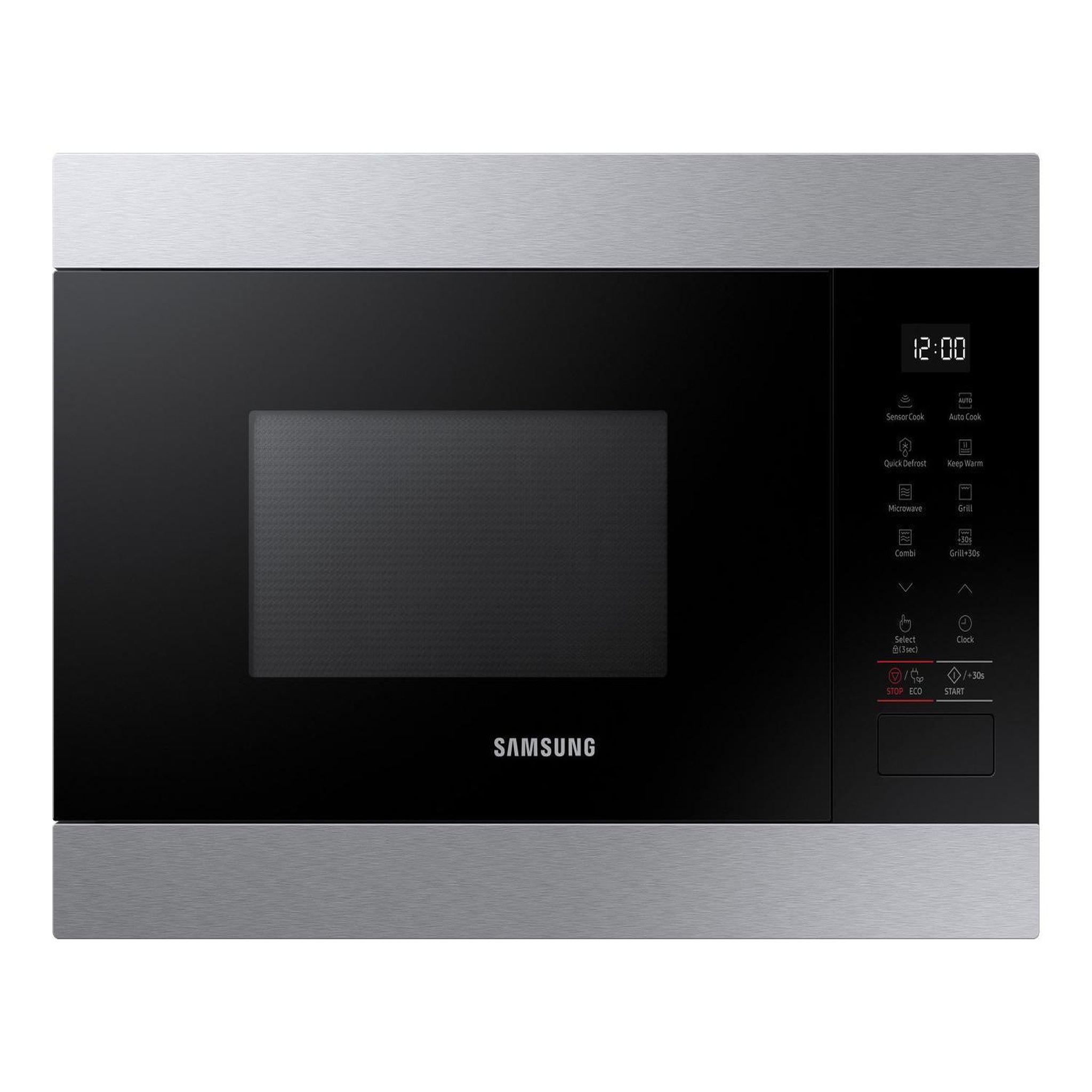 Voir la diapositive 2 : Samsung Four à micro-ondes encastrable avec gril samsung mg22m8274ct 22 l 1300 w acier inoxydable noir