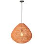 Voir la diapositive 2 : Paris Prix Lampe Suspension Torsade  Sharron  50cm Orange