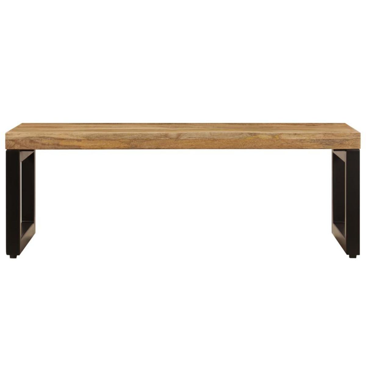 VIDAXL Table basse 100x50x35 cm Bois de manguier solide et acier