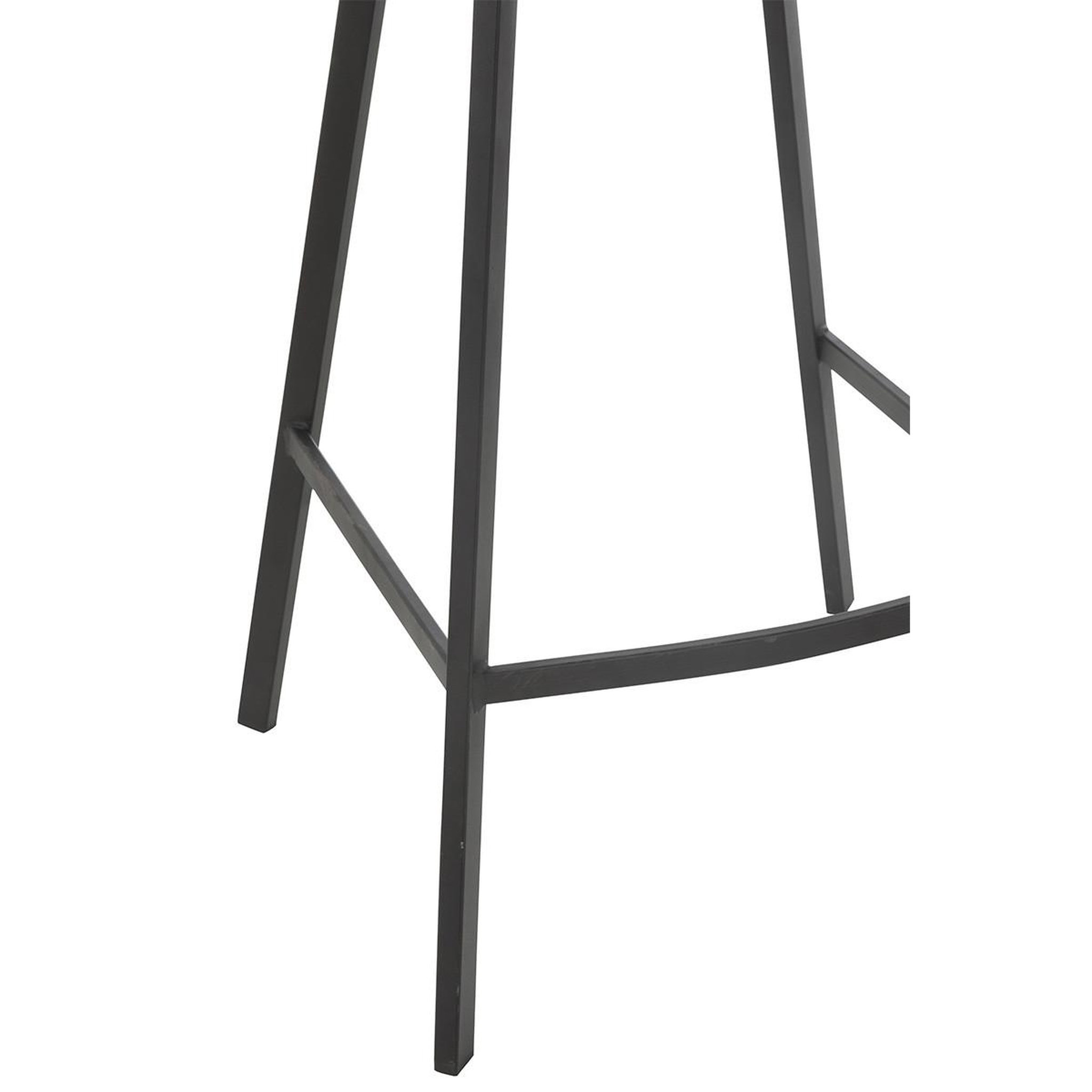 Voir la diapositive 6 : J-LINE Chaise de bar matelassée bouclette  kent  95cm blanc