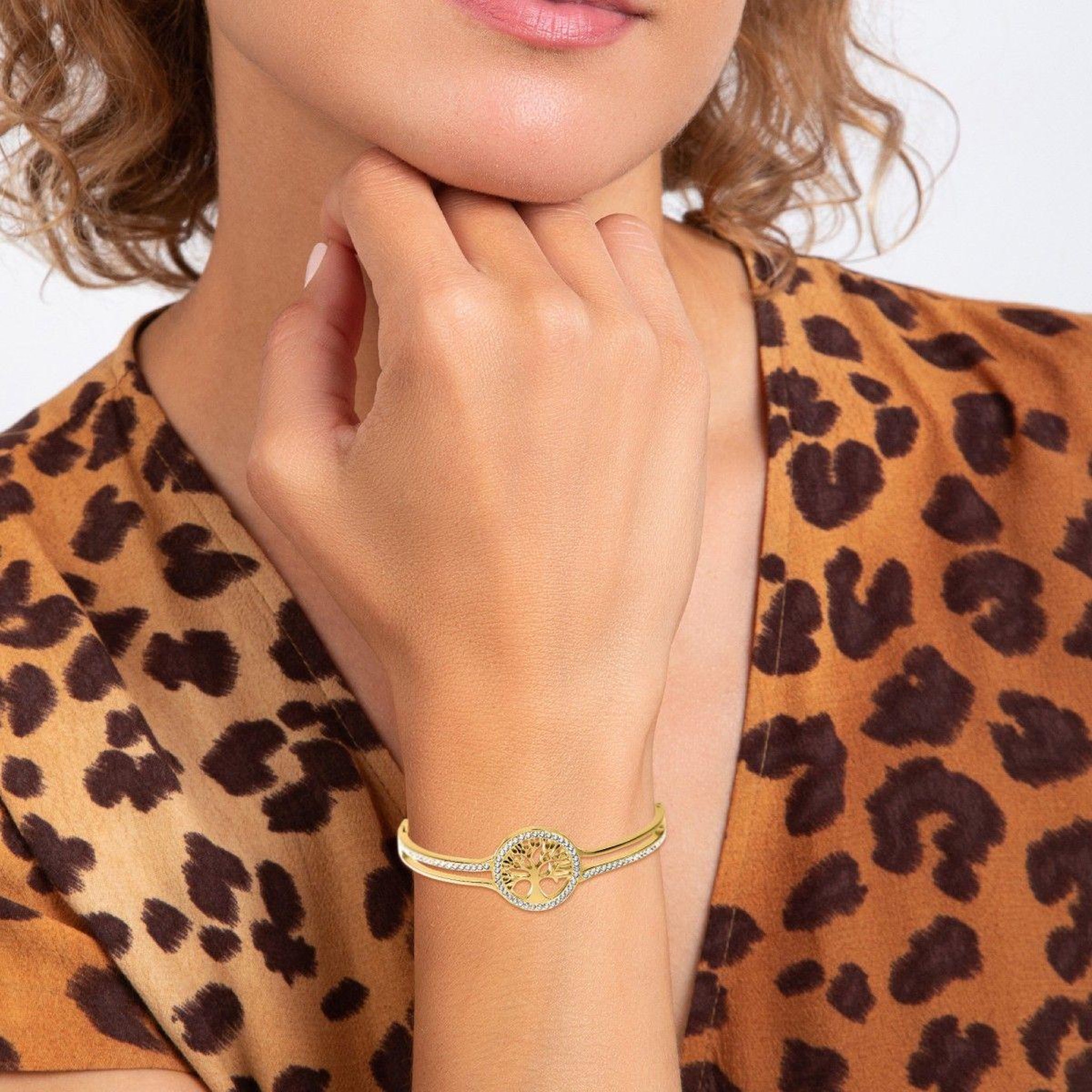 Voir la diapositive 2 : SC BOHEME Bracelet arbre de vie en acier inoxydable par SC Bohème