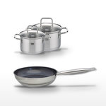 ELO Lot Poêle 24cm & 2 Faitouts Elo Profi Therm Platinum