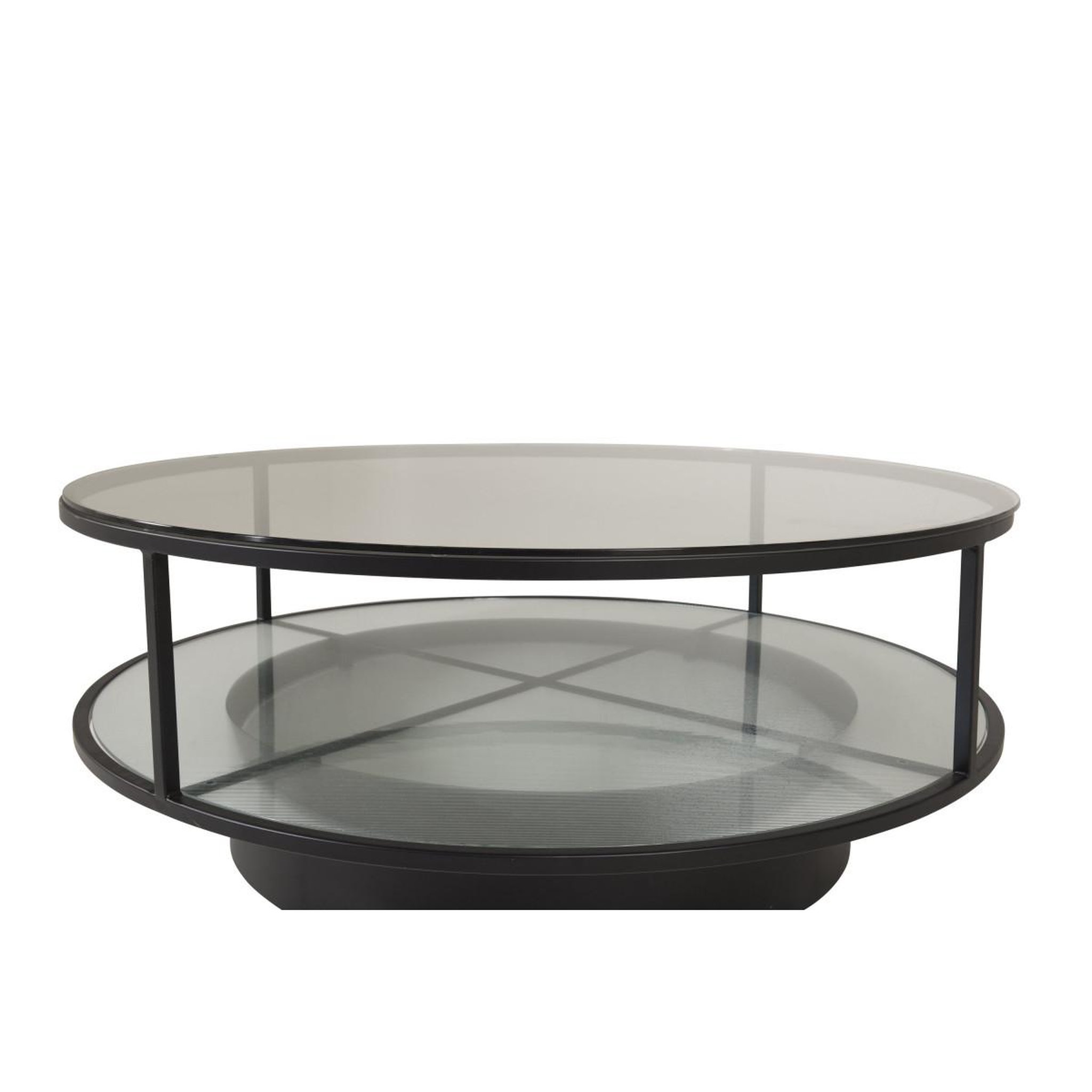 Voir la diapositive 3 : Paris Prix Table basse design en verre  falsterbo  100cm noir