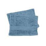 SOLEIL D'OCRE Lot de 2 serviettes invités 30x40 cm DOUCEUR 550gr/m2. Coloris disponibles : Bleu