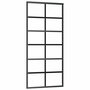 Voir la diapositive 5 : VIDAXL Porte coulissante kit de quincaillerie noir 90x205 cm verre ESG