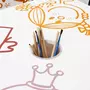 SWEEEK Table avec pot à crayon pour enfant collection Monsieur/Madame