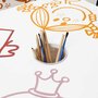SWEEEK Table avec pot à crayon pour enfant collection Monsieur/Madame