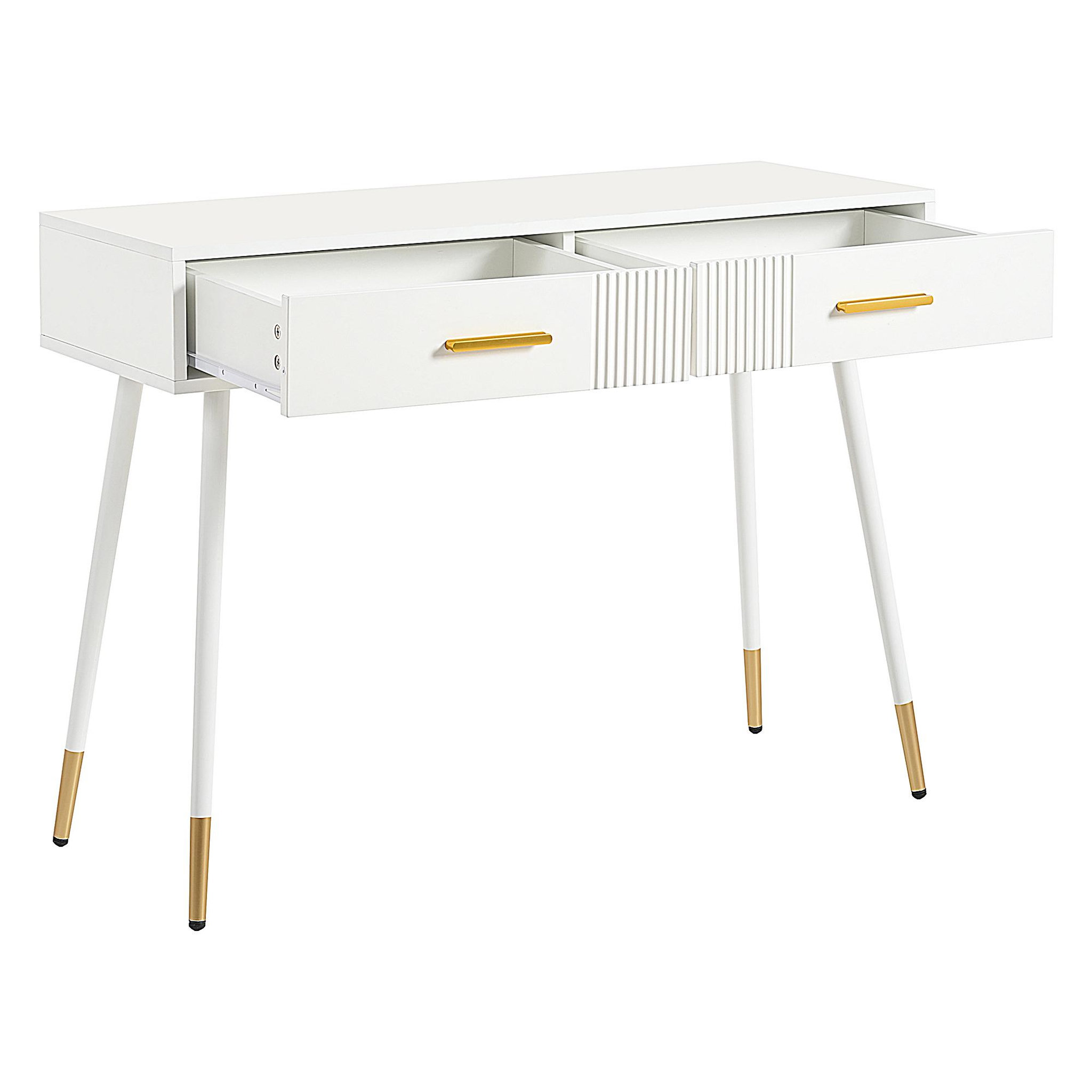 Voir la diapositive 5 : MERAX Coiffeuse coloris blanc mdf