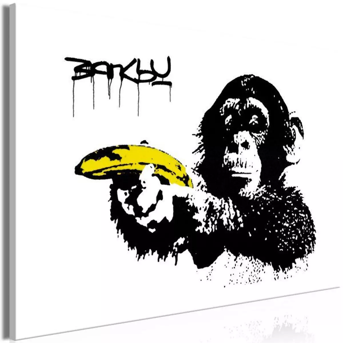 Paris Prix Tableau Imprimé  Banksy - Monkey with Banana Wide 
