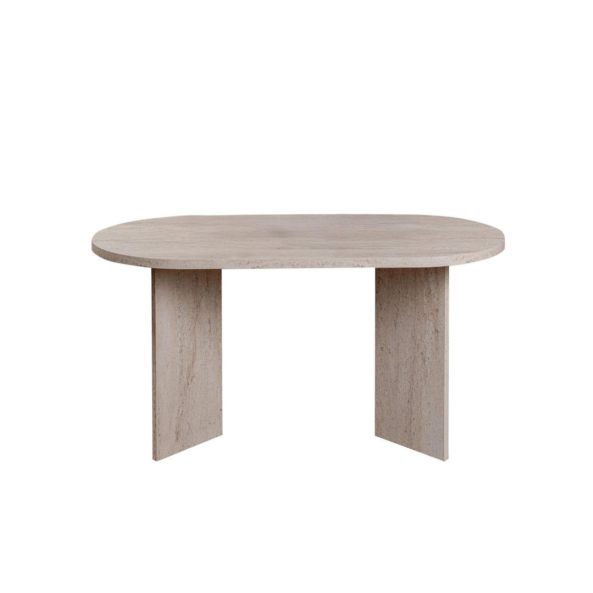 Habitat et Jardin Table basse en bois  Sable  - 60 x 119 x 40 cm - Travertin