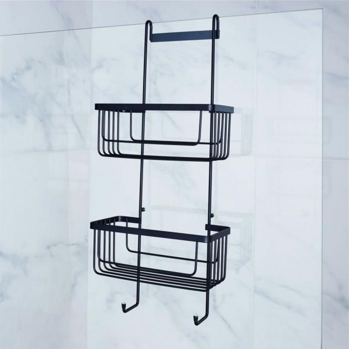 Paris Prix Serviteur de Douche 2 Niveaux  Filaire Premium  60cm Noir