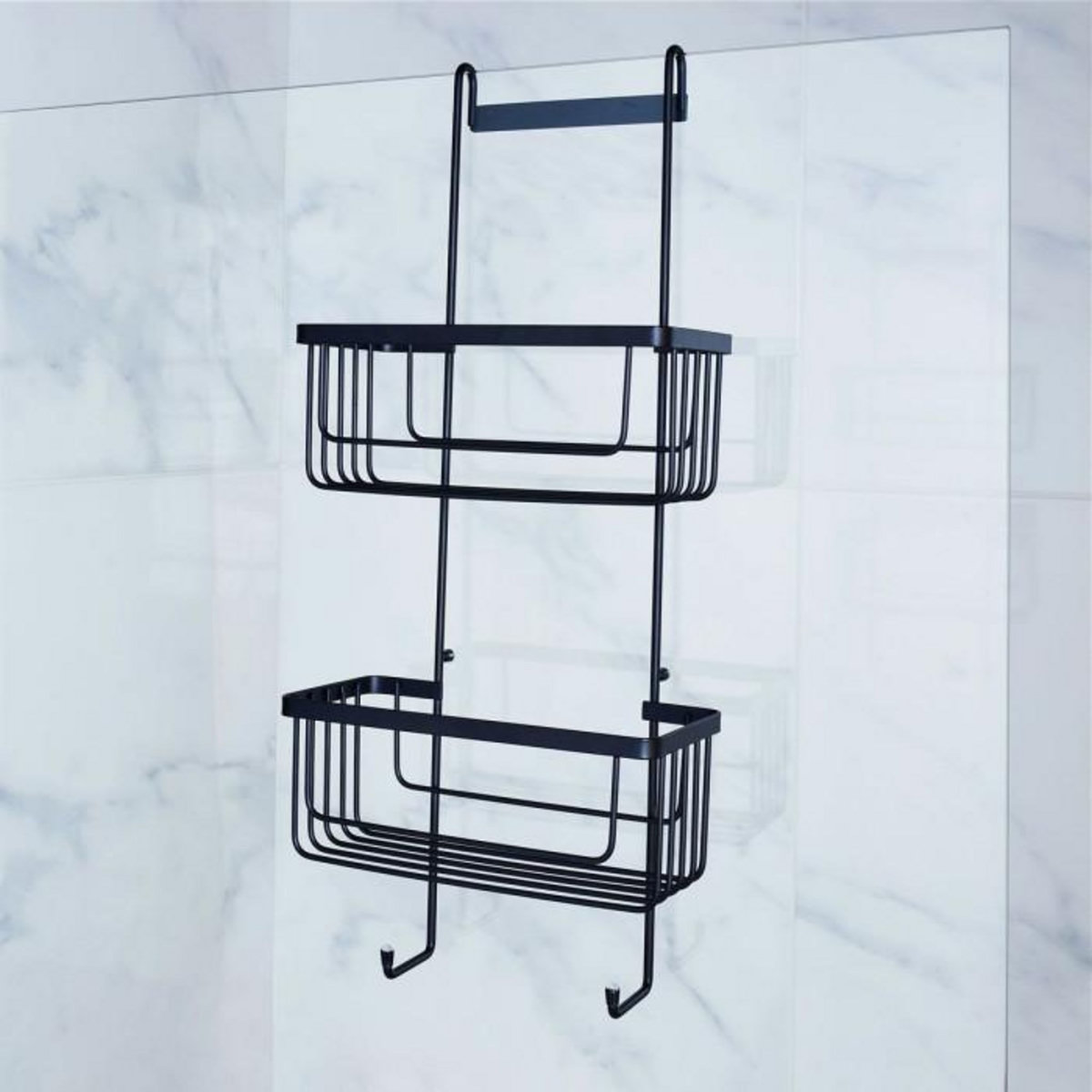 Paris Prix Serviteur de Douche 2 Niveaux  Filaire Premium  60cm Noir