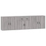 Voir la diapositive 2 : VIDAXL Buffets 3 pcs Sonoma gris Bois d'ingenierie