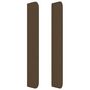 Voir la diapositive 4 : VIDAXL Tete de lit avec oreilles Marron fonce 147x16x118/128 cm Tissu