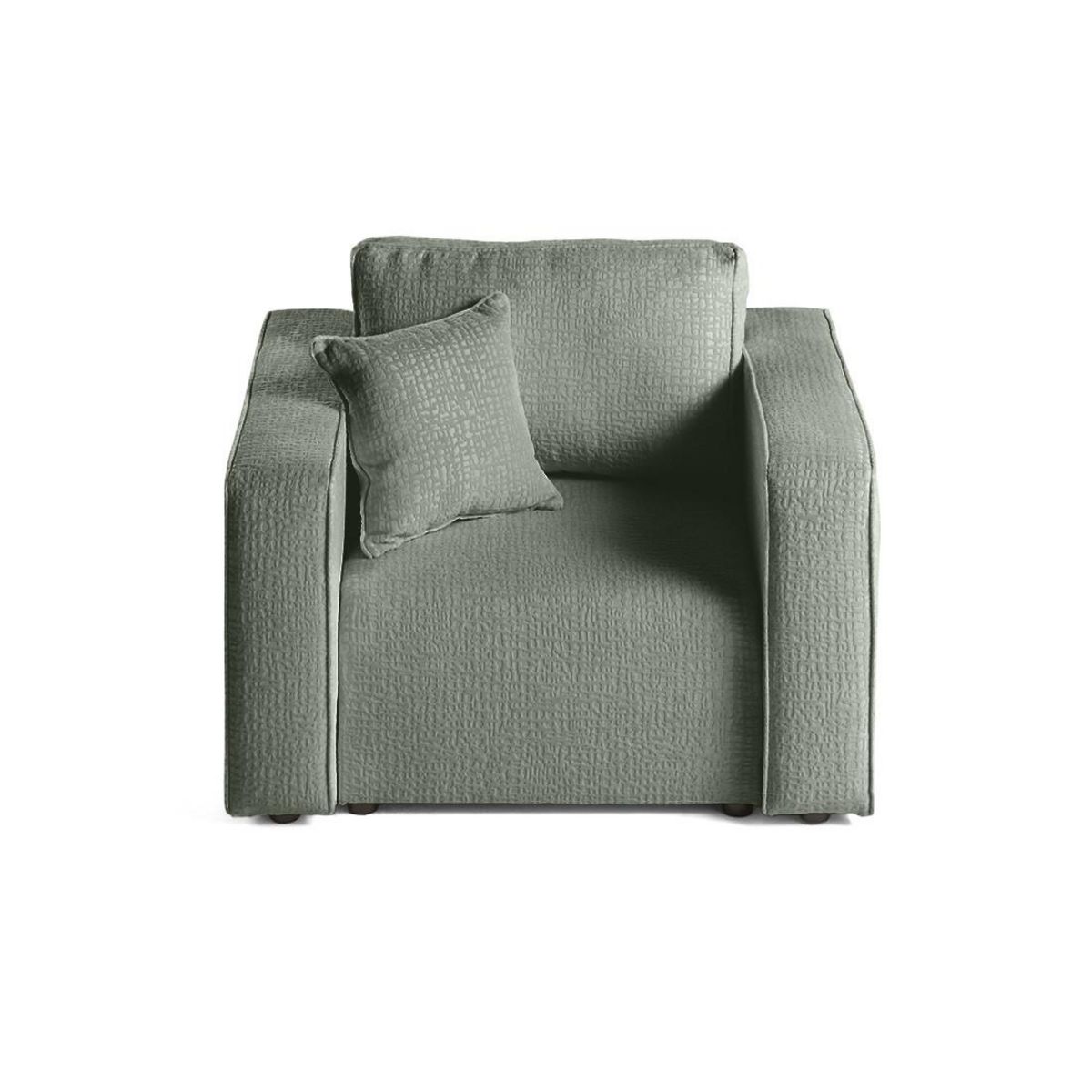 BEST MOBILIER Topaze - fauteuil - en tissu velours relief