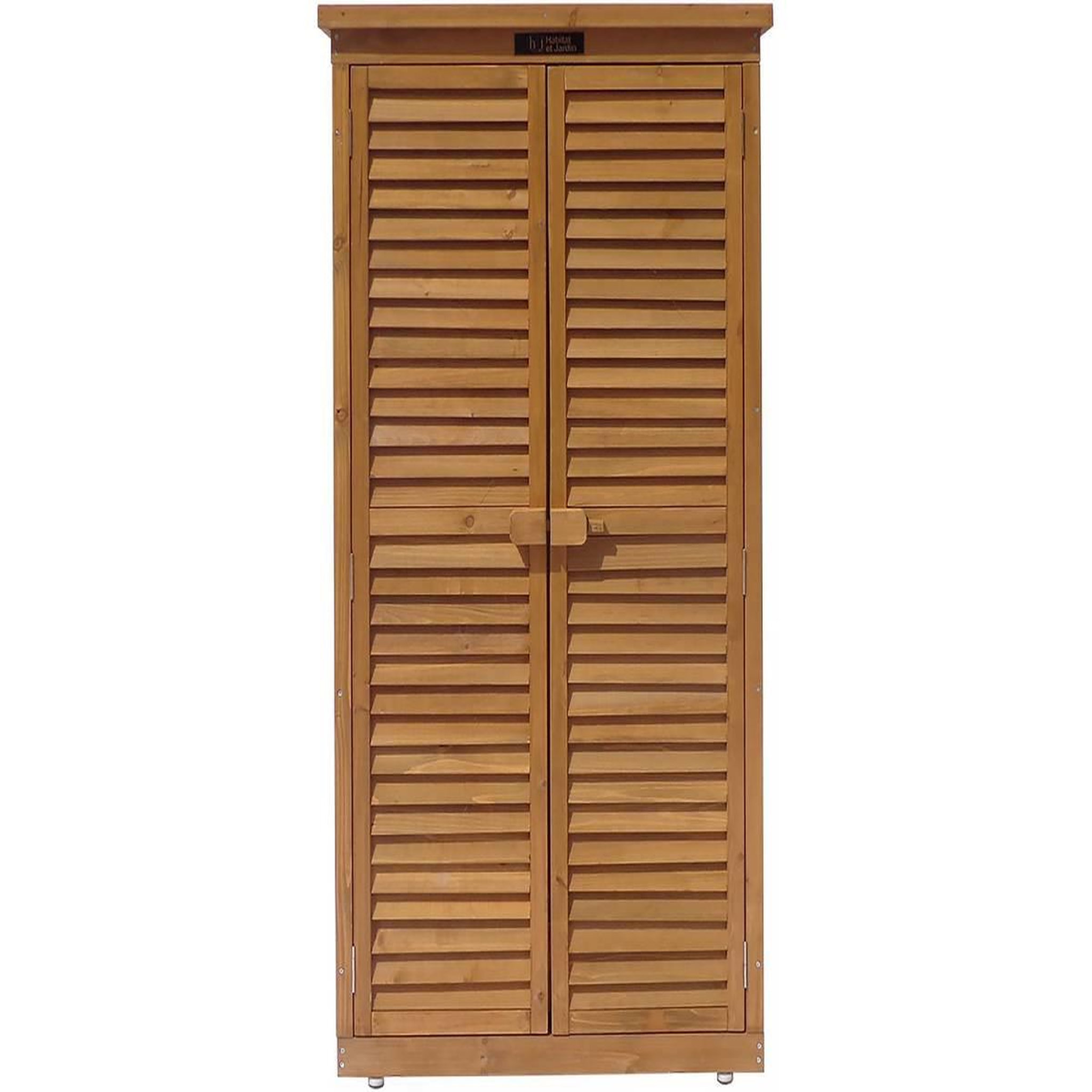 Voir la diapositive 2 : Habitat et Jardin Armoire de jardin  Space  - 87 x 46.5 x 160 cm - Marron