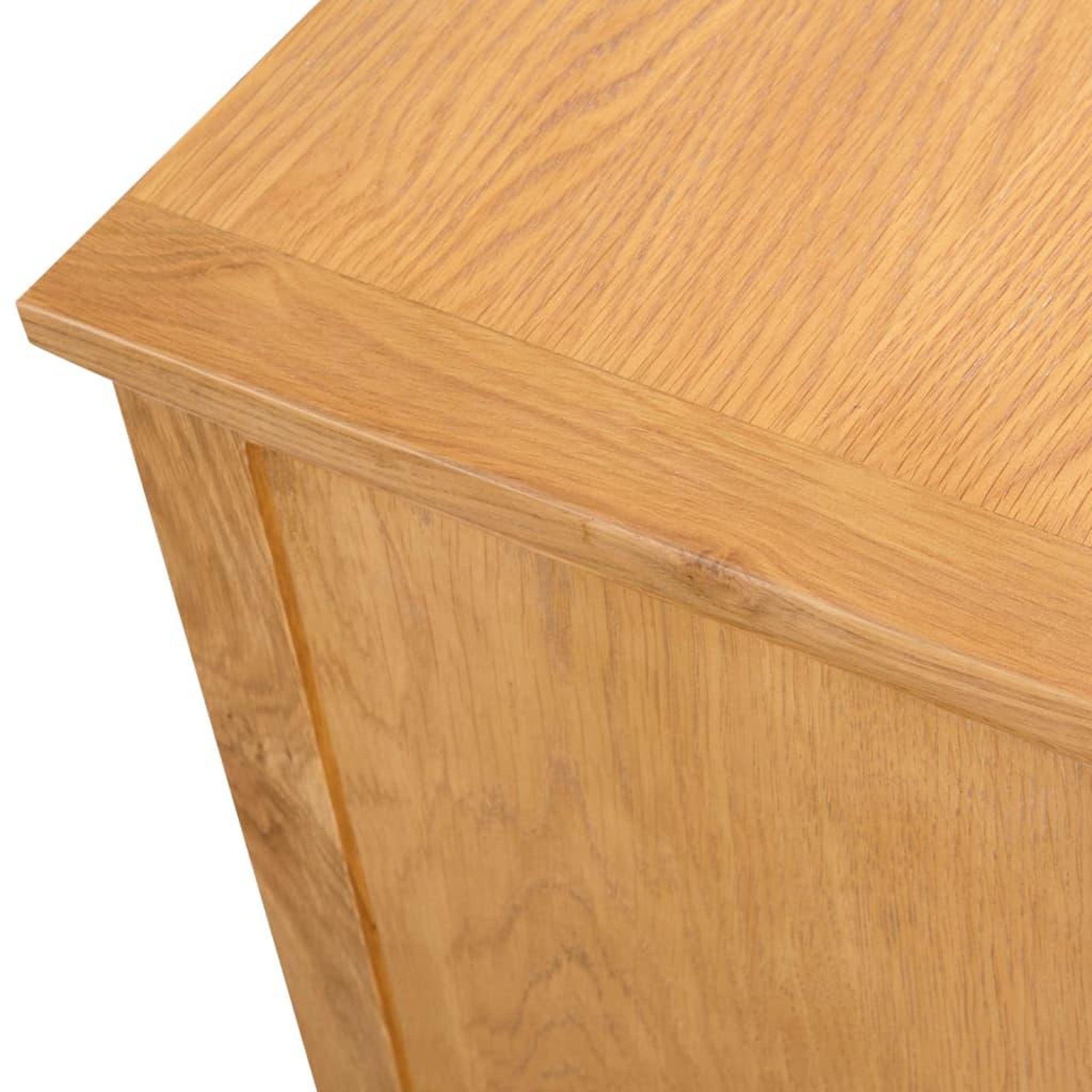 Voir la diapositive 5 : VIDAXL Meuble tv 110x35x44 cm bois de chene massif